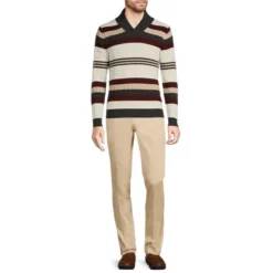 Cheapest ⭐ Murano Intergalactic Collection Stripe Shawl Collar Cable Knit Sweater Ecru ❤️ -Murano Shop unnamed file 1014