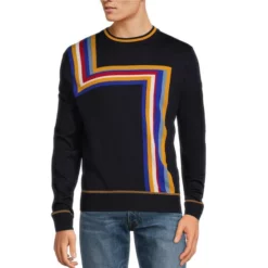 Buy π₯° Murano Archive Collection Intarsia Knit Sweater Dark Navy π―