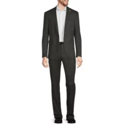 Hot Sale 🛒 Murano Intergalactic Collection Slim-Fit Dobby Suit Separates Blazer Black 😉 -Murano Shop unnamed file 1044