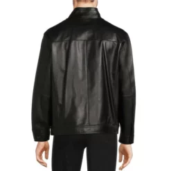 Hot Sale 😀 Murano Leather Side Rib Jacket Black 🎁 -Murano Shop unnamed file 1061