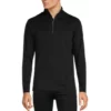 Promo 👍 Murano Performance Quarter-Zip Mock Shirt Black 🌟