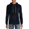 Best Sale 😉 Murano Long-Sleeve Velour Lounge Hoodie Dark Navy ✨