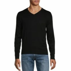 Deals 🌟 Murano Performance Solid V-Neck Sweater Green ✔️ -Murano Shop unnamed file 116