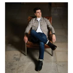 Best Pirce 🤩 Murano Archive Collection Slim-Fit Lightweight Two Pocket Long-Sleeve Shirt Jacket Brown 🥰 -Murano Shop unnamed file 1167