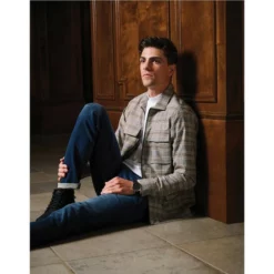 Best Pirce 🤩 Murano Archive Collection Slim-Fit Lightweight Two Pocket Long-Sleeve Shirt Jacket Brown 🥰 -Murano Shop unnamed file 1168