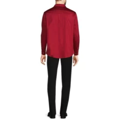 Discount 🔥 Murano Classic-Fit Solid Sateen Long-Sleeve Woven Shirt Cherry 🔥 -Murano Shop unnamed file 1180