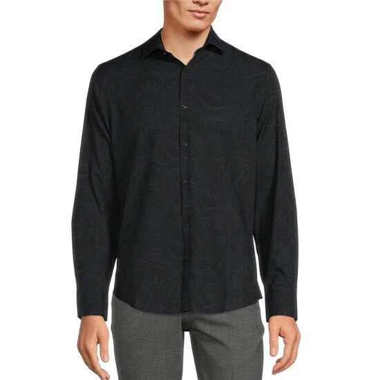Cheap π Murano Slim-Fit Paisley Print Performance Stretch Long-Sleeve Woven Shirt Black β 1 Cheap π Murano Slim-Fit Paisley Print Performance Stretch Long-Sleeve Woven Shirt Black β