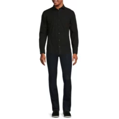 Brand new ⭐ Murano Electric Jungle Collection Slim-Fit Solid Long-Sleeve Embossed Woven Shirt Black ⌛ 6 Brand new ⭐ Murano Electric Jungle Collection Slim-Fit Solid Long-Sleeve Embossed Woven Shirt Black ⌛ -Murano Shop unnamed file 1201
