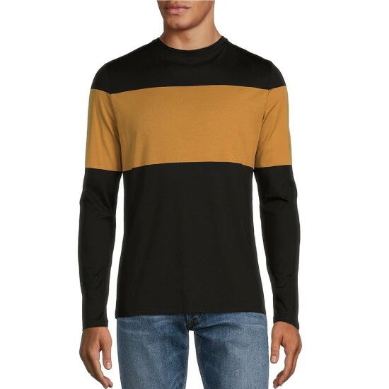 Best reviews of π Murano Liquid Luxury Slim-Fit Placed Stripe Long-Sleeve Crew Black β¨ 1 Best reviews of π Murano Liquid Luxury Slim-Fit Placed Stripe Long-Sleeve Crew Black β¨