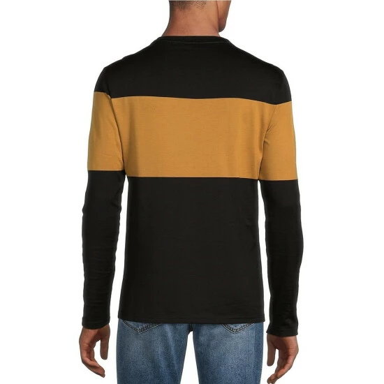 Best reviews of π Murano Liquid Luxury Slim-Fit Placed Stripe Long-Sleeve Crew Black β¨ 2 Best reviews of π Murano Liquid Luxury Slim-Fit Placed Stripe Long-Sleeve Crew Black β¨ - Image 2