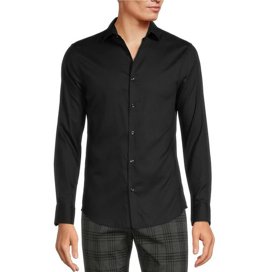 Budget π Murano Collezione Slim-Fit Solid Long-Sleeve Woven Shirt White β€οΈ 2 Budget π Murano Collezione Slim-Fit Solid Long-Sleeve Woven Shirt White β€οΈ - Image 2