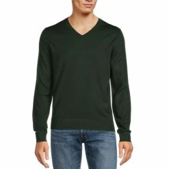 Deals 🌟 Murano Performance Solid V-Neck Sweater Green ✔️ -Murano Shop unnamed file 122
