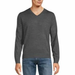 Deals 🌟 Murano Performance Solid V-Neck Sweater Green ✔️ -Murano Shop unnamed file 123