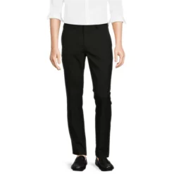 Top 10 ⌛ Murano Electric Jungle Collection Evan Extra Slim-Fit Suit Separates Flat Front Dress Pants Black 👏