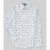 Outlet 😀 Murano Archive Collection Slim-Fit Equation Print Long-Sleeve Woven Shirt White 🎉