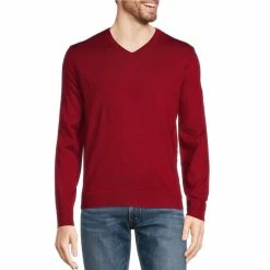 Deals 🌟 Murano Performance Solid V-Neck Sweater Green ✔️ -Murano Shop unnamed file 126