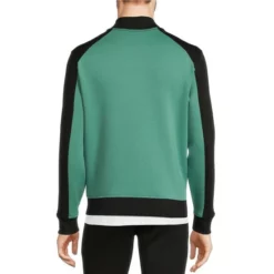 Best Sale 🎁 Murano Liquid Luxury Slim-Fit Color Block Full-Zip Jacket Black/green 😀 -Murano Shop unnamed file 1264