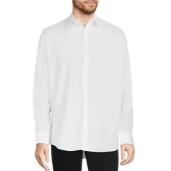 Promo 🥰 Murano Paisley Pattern Jacquard Long-Sleeve Woven Shirt Light Blue ⌛ -Murano Shop unnamed file 1280