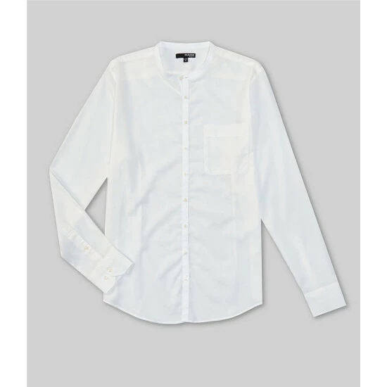 Discount β¨ Murano Archive Collection Slim-Fit Mandarin Collar Long-Sleeve Woven π Shirt Dark Navy βοΈ 1 Discount β¨ Murano Archive Collection Slim-Fit Mandarin Collar Long-Sleeve Woven π Shirt Dark Navy βοΈ