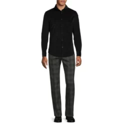 Budget βοΈ Murano Intergalactic Collection Slim-Fit Solid Long-Sleeve Corduroy 𧨠Shirt Black π 6 Budget βοΈ Murano Intergalactic Collection Slim-Fit Solid Long-Sleeve Corduroy 𧨠Shirt Black π -Murano Shop unnamed file 1290