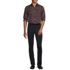 Promo 𧨠Murano Archive Collection Slim-Fit Tossed Grid Print Long-Sleeve Woven Shirt Dark Navy ⨠6 Promo 𧨠Murano Archive Collection Slim-Fit Tossed Grid Print Long-Sleeve Woven Shirt Dark Navy ⨠-Murano Shop unnamed file 1294