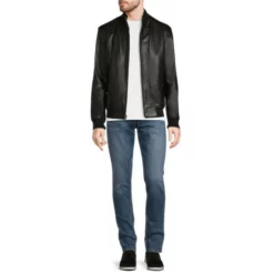 Budget ⨠Murano Textured Leather Bomber Jacket Black 𧨠7 Budget ⨠Murano Textured Leather Bomber Jacket Black 𧨠-Murano Shop unnamed file 1305