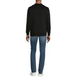 Flash Sale 🔥 Murano Liquid Luxury Solid Quarter-Zip Mock Jacket Black 🛒 -Murano Shop unnamed file 1309