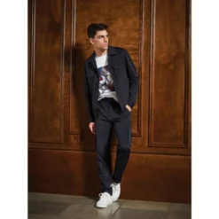 Outlet ✨ Murano Archive Collection Slim-Fit Worker Jacket Dark Navy 🔔 -Murano Shop unnamed file 1326