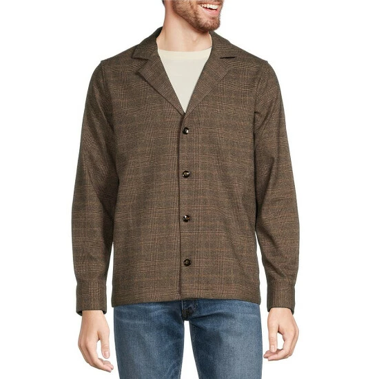 Buy π Murano Intergalactic Collection Slim-Fit Plaid π Shirt Jacket Brown β 1 Buy π Murano Intergalactic Collection Slim-Fit Plaid π Shirt Jacket Brown β