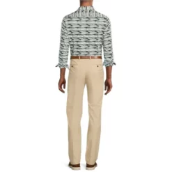 Hot Sale ❤️ Murano Electric Jungle Collection Slim-Fit Zipper Print Long-Sleeve Woven 🎁 Shirt White Multi ❤️ -Murano Shop unnamed file 1363