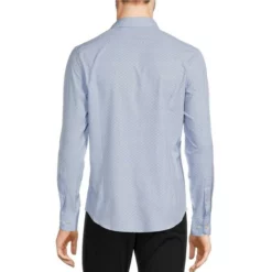 Top 10 😀 Murano Slim-Fit Zigzag Print Performance Stretch Long-Sleeve Woven Shirt Blue 🤩 -Murano Shop unnamed file 1402