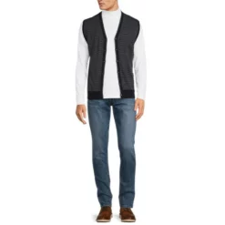 New ⌛ Murano Archive Collection Stripe Vest Cardigan Sweater Dark Navy ⭐ -Murano Shop unnamed file 1409