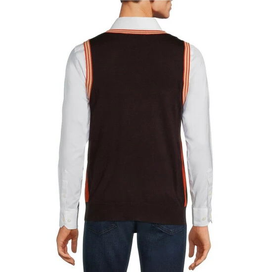 Best Pirce ✔️ Murano Tipped Sweater Vest Mahogany ✔️ 2 Best Pirce ✔️ Murano Tipped Sweater Vest Mahogany ✔️ - Image 2