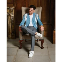 New ✨ Murano Archive Collection Evan Extra Slim-Fit Dobby Flat Front Pants Grey 🥰 -Murano Shop unnamed file 1426