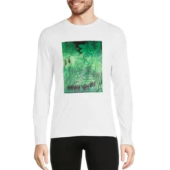 Budget β Murano Electric Jungle Collection Slim-Fit Jungle Patch Long-Sleeve Tee Whiteness π