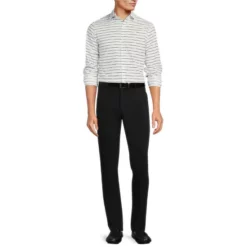 Promo 🌟 Murano Archive Collection Slim-Fit Floppy Stripe Print Long-Sleeve Woven Shirt White ❤️ -Murano Shop unnamed file 1469