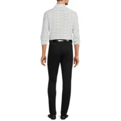 Promo 🌟 Murano Archive Collection Slim-Fit Floppy Stripe Print Long-Sleeve Woven Shirt White ❤️ -Murano Shop unnamed file 1470