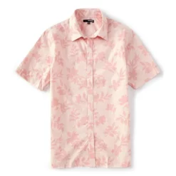 Hot Sale ❤️ Murano Modern Palm Springs Collection Slim Covered Placket Print 🔥 Shirt Ecru ❤️ -Murano Shop unnamed file 1505