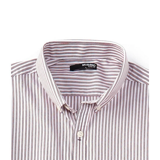 Best reviews of ❤️ Murano Archive Collection Slim-Fit Stripe Copper Long-Sleeve Woven ❤️ Shirt ❤️ 2 Best reviews of ❤️ Murano Archive Collection Slim-Fit Stripe Copper Long-Sleeve Woven ❤️ Shirt ❤️ - Image 2