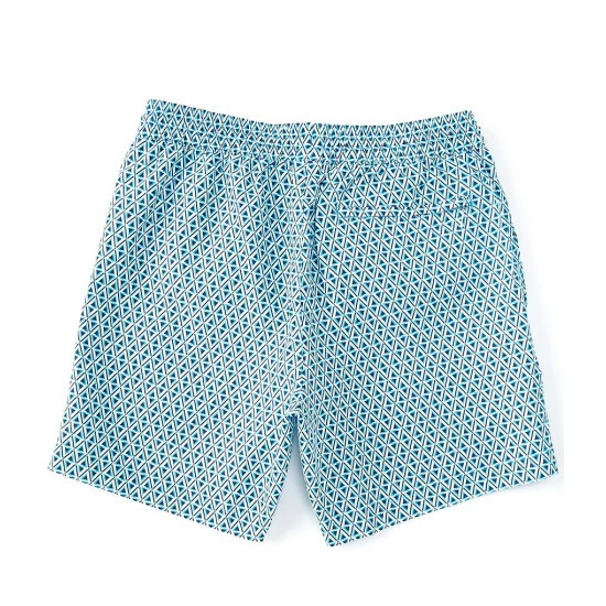 Cheap ⌛ Murano Op Art 6#double; Inseam Swim Trunks Turquoise ✨ 2 Cheap ⌛ Murano Op Art 6#double; Inseam Swim Trunks Turquoise ✨ - Image 2