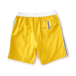 Cheap 👏 Murano Side Stripe Solid 6#double; Inseam Swim Trunks Citrus Gold 😉 -Murano Shop unnamed file 1525