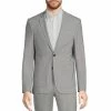 Outlet 🌟 Murano Collezione Slim-Fit Performance Bi-Stretch Wool Blend Suit Separates Blazer Grey 🛒