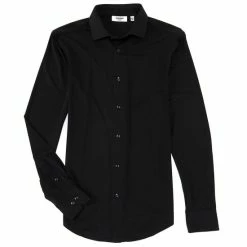 Discount ✨ Murano Collezione Canclini Slim-Fit Solid Long-Sleeve Techno Woven 👏 Shirt White 😀