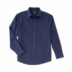 Brand new ✔️ Murano Wardrobe Essentials Solid Long-Sleeve Woven 🎉 Shirt Dark Navy ❤️ -Murano Shop unnamed file 261