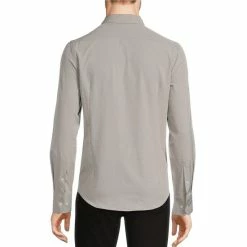 Best deal ✨ Murano Slim-Fit Solid Performance Stretch Long-Sleeve Woven Shirt Charcoal 👍 -Murano Shop unnamed file 296
