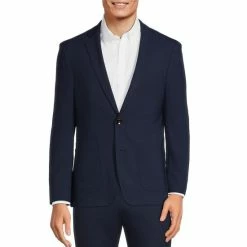 Best reviews of π Murano Collezione Slim-Fit Performance Bi-Stretch Wool Blend Suit Separates Blazer Navy π