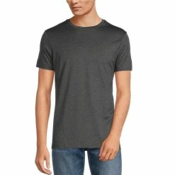 Top 10 ✨ Murano Wardrobe Essentials Liquid Luxury Slim-Fit Short-Sleeve Tee Grey Heather 🎉 -Murano Shop unnamed file 326