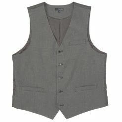 Budget ✨ Murano Big & Tall Wardrobe Essentials Suit Separates Twill Vest Charcoal ✔️ -Murano Shop unnamed file 337