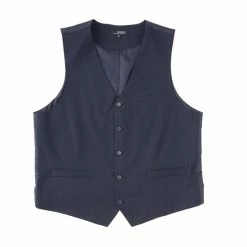 Budget ✨ Murano Big & Tall Wardrobe Essentials Suit Separates Twill Vest Charcoal ✔️ -Murano Shop unnamed file 339