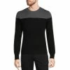 Discount ⌛ Murano Performance Color Block Crewneck Sweater Black 🧨